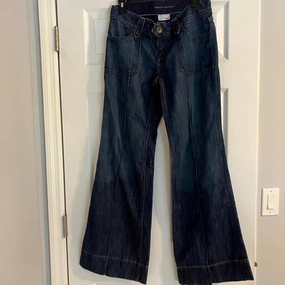Banana Republic Bellbottom Jeans--Size 4